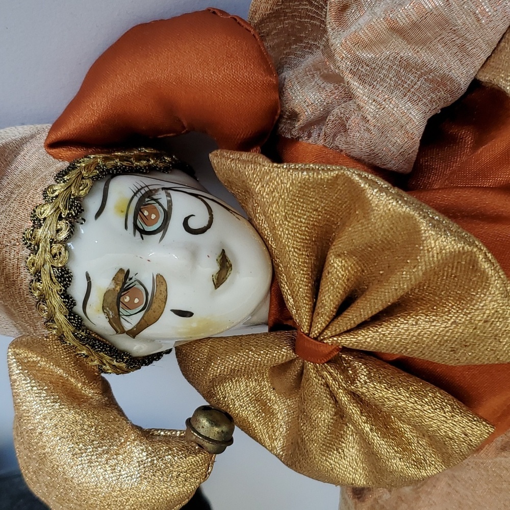 Dancing Jester Porcelain Doll